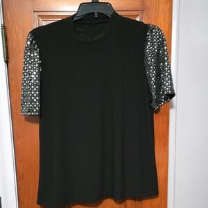 Dressy Sparkly shoulder top